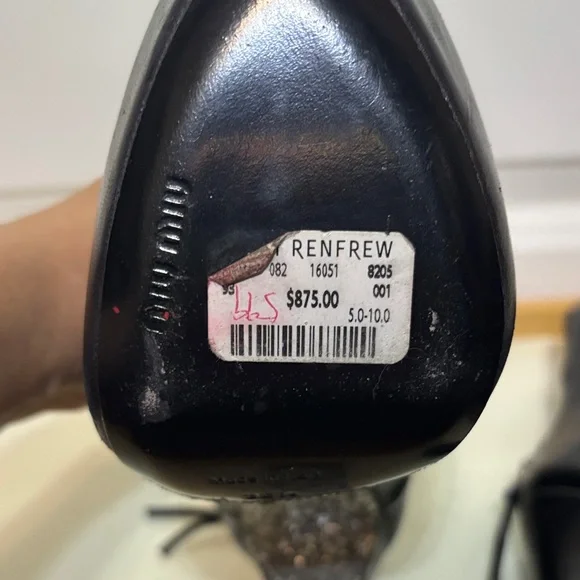 Miu Miu Black Leather Platform Ankle Boots with Glitter Block Heel - Picture 13 of 15